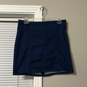 Cello Black and Blue Mini Pencil Skirt Casual